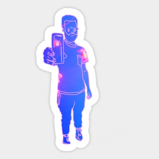 Jellyfish Man Sticker